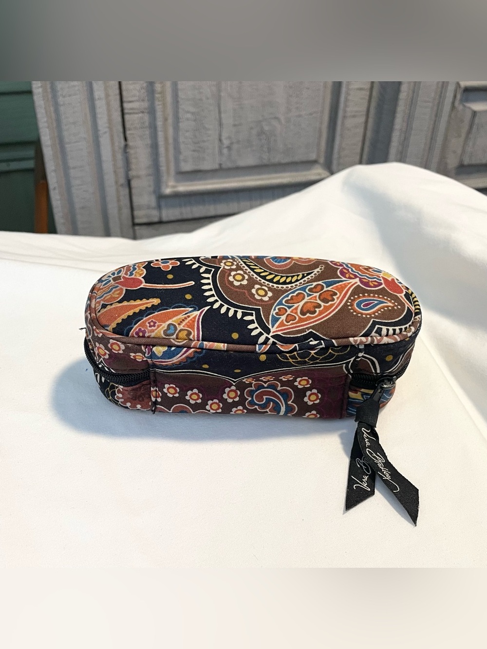 Vera Bradley Zippered Eyeglass Quilted Soft Case - Retired Kensington Pattern